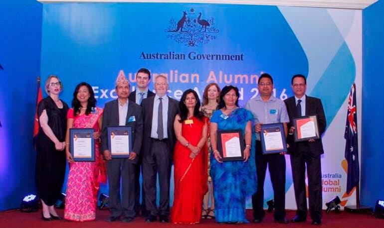 Principal awarded with Australian Alumni Excellence Award 2016
